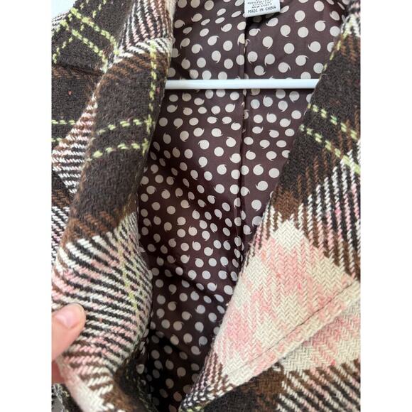 Cabi Kate Brown‎ Pink Wool Blend Belted Blazer 3/4 Sleeve 2 - Picture 5 of 8